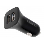 Nabíjačka do auta L-BRNO Dual USB + Type-c čierna
