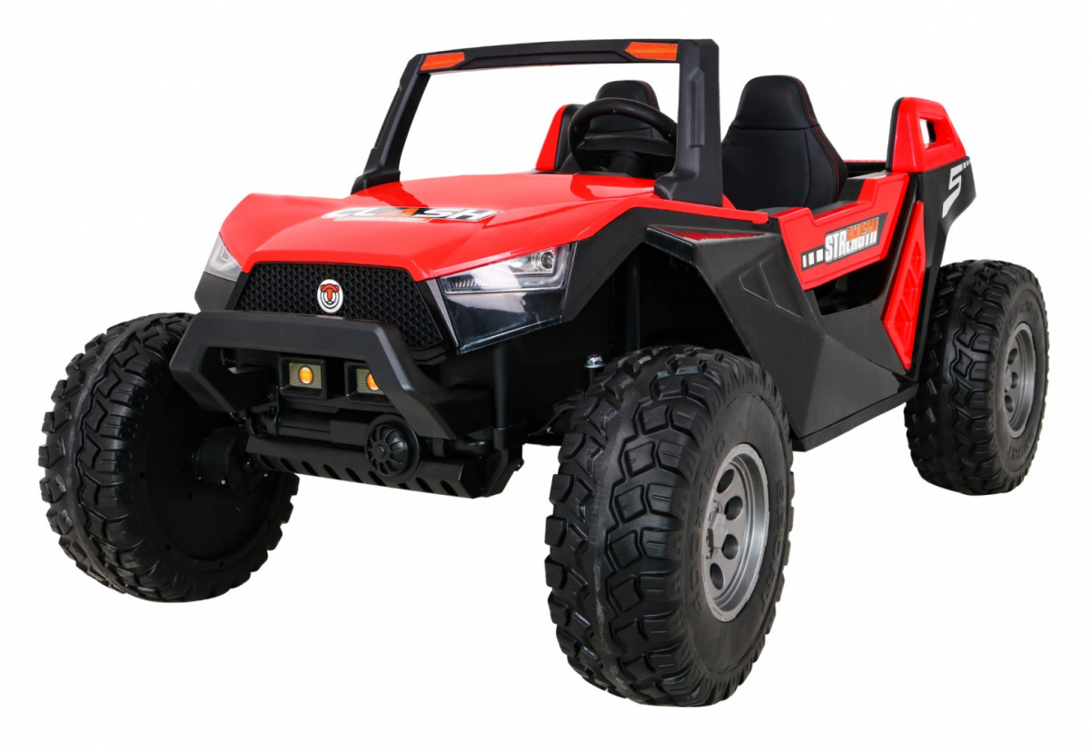 RAMIZ ELEKTRICKÉ AUTÍČKO BUGINA Elektrická bugina ATV Clash 4x4 Buggy červená 4x45W, 2 x 12V/7Ah, 2023