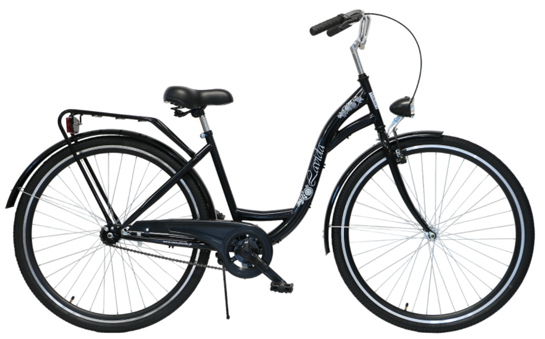 Lavida Dámsky retro bicykel 1-prevodový [J] Čierny 28&quot; 18&quot; 2024