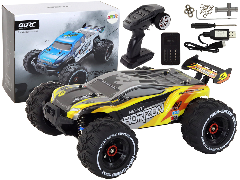 Lean Toys R/C terénne auto s pohonom 4 kolies - žlté 2,4G